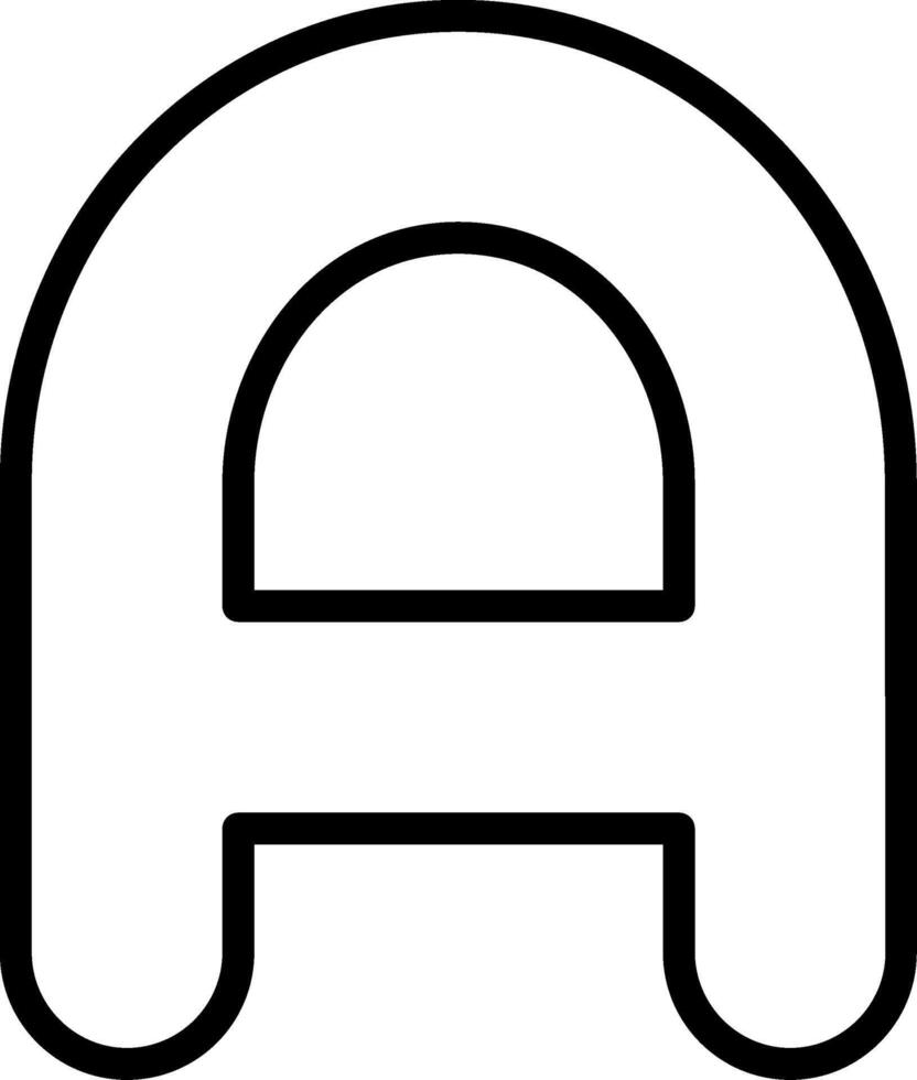 Capital A Icon vector