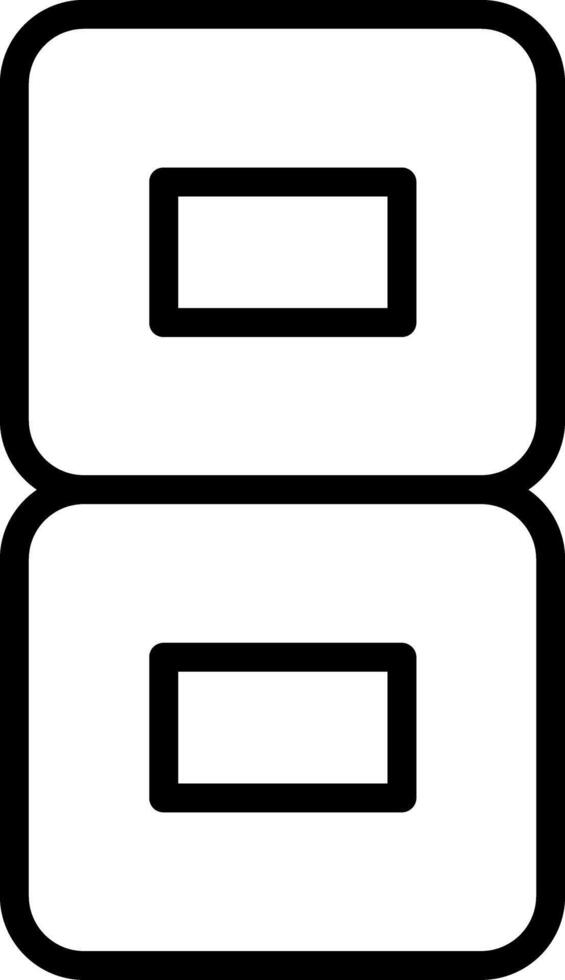 Eight Line Icon vector