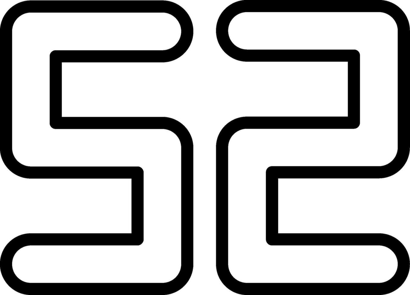 Fifty Two Line Icon vector