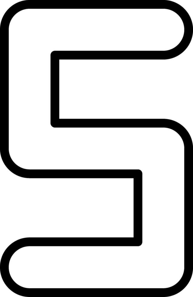Five Line Icon vector