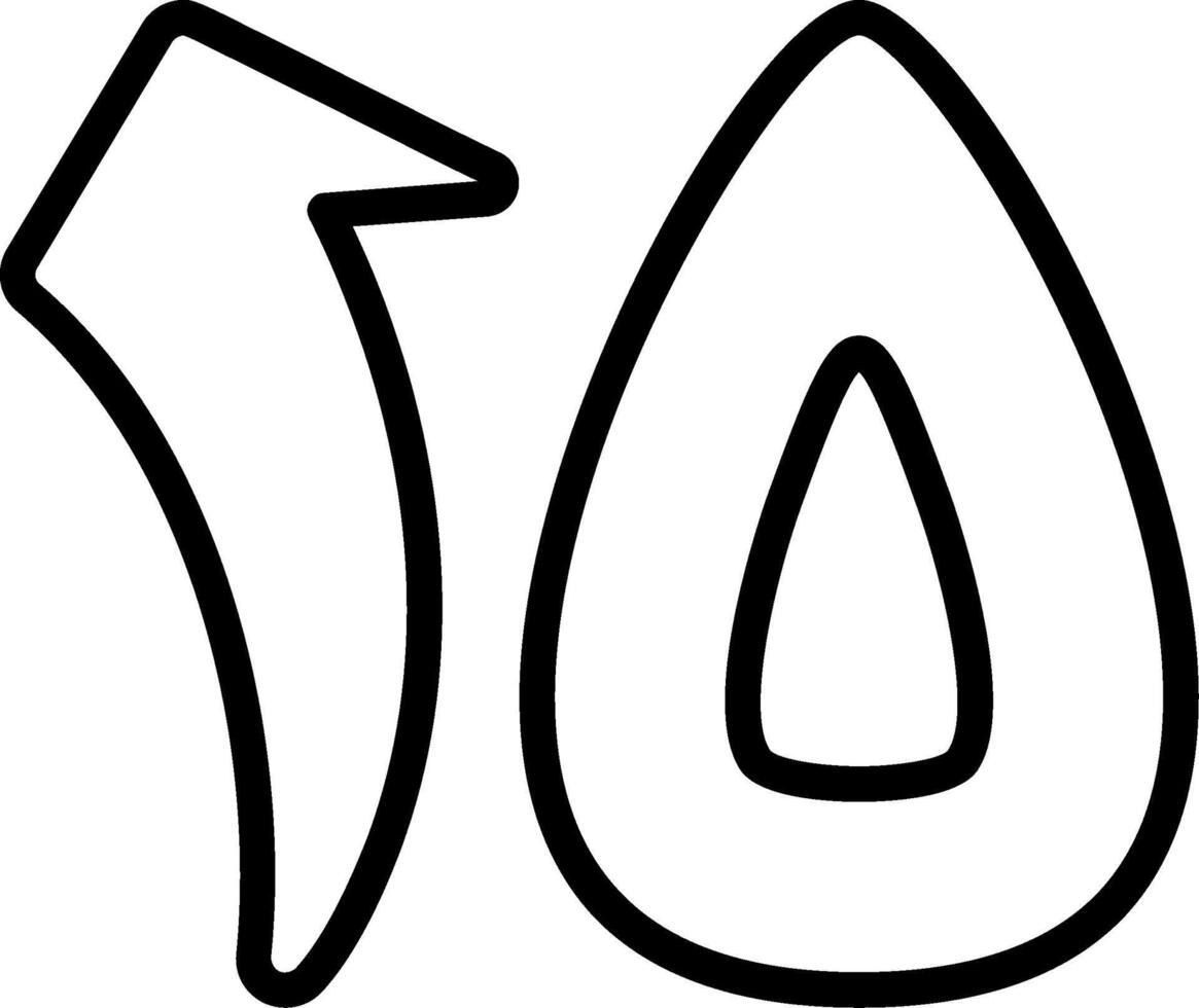 Khamsata Ashar Line Icon vector