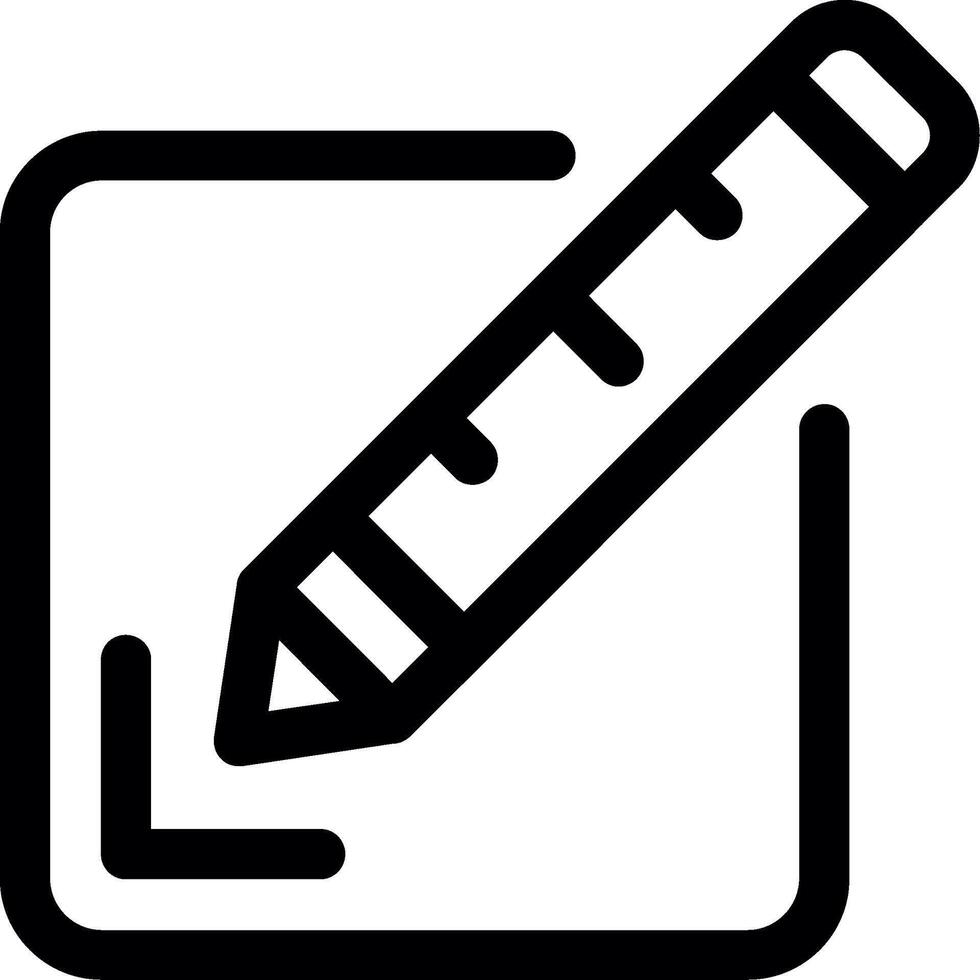 Edit Line Icon vector