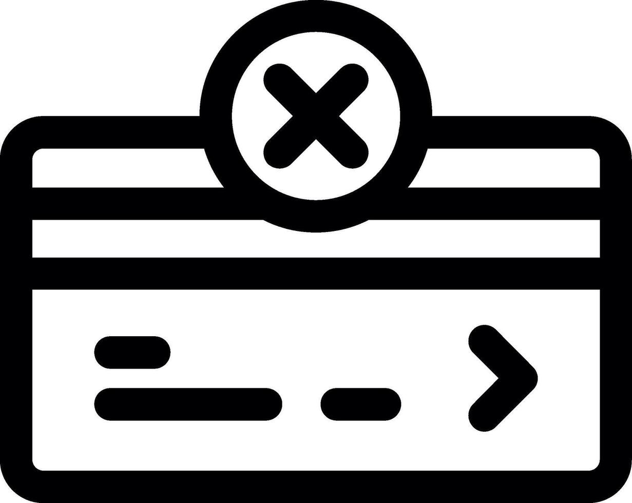 Credit Card Line Icon vector