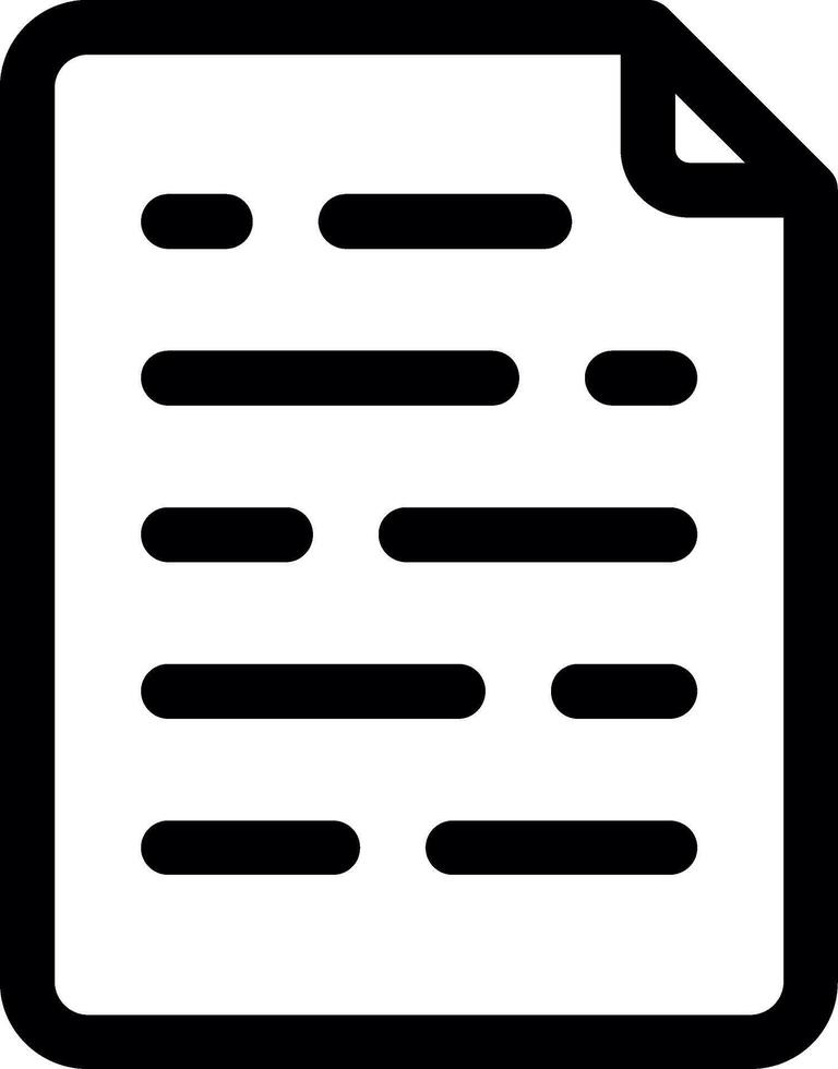 Page Approve Line Icon vector