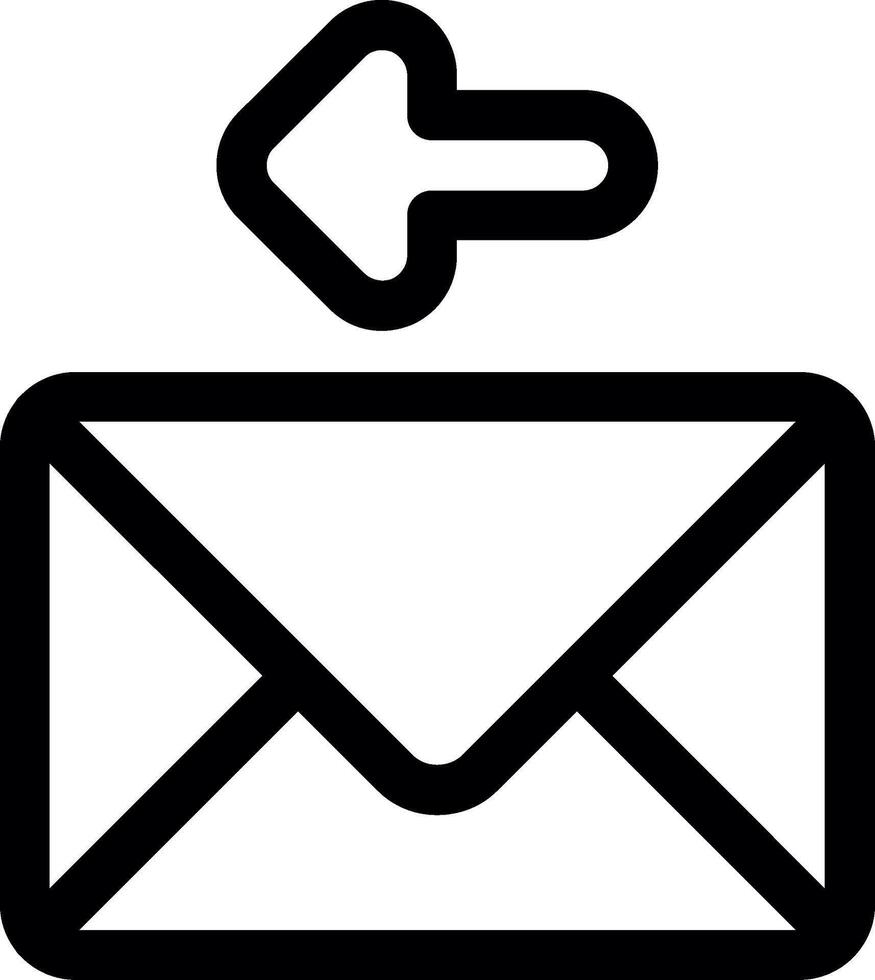 Upcoming Message Line Icon vector