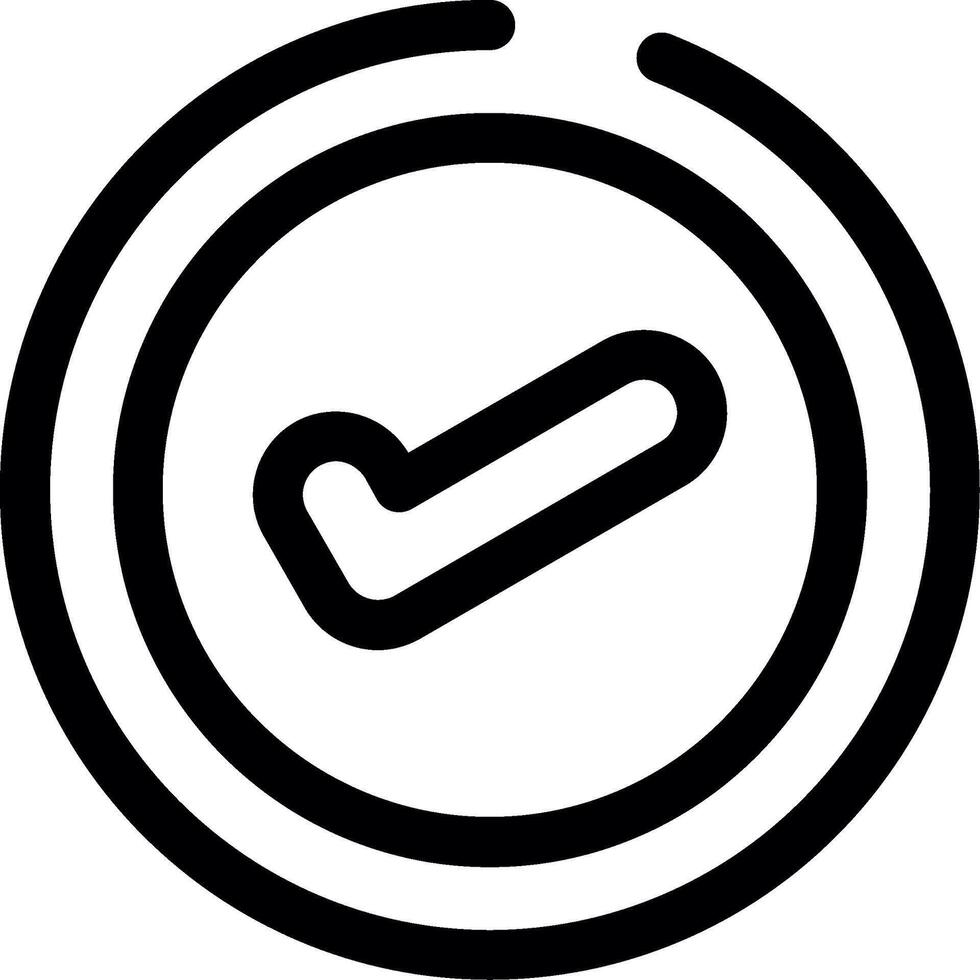 Approve Line Icon vector