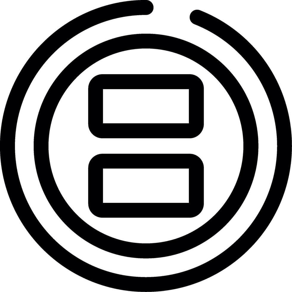 Split Line Icon vector