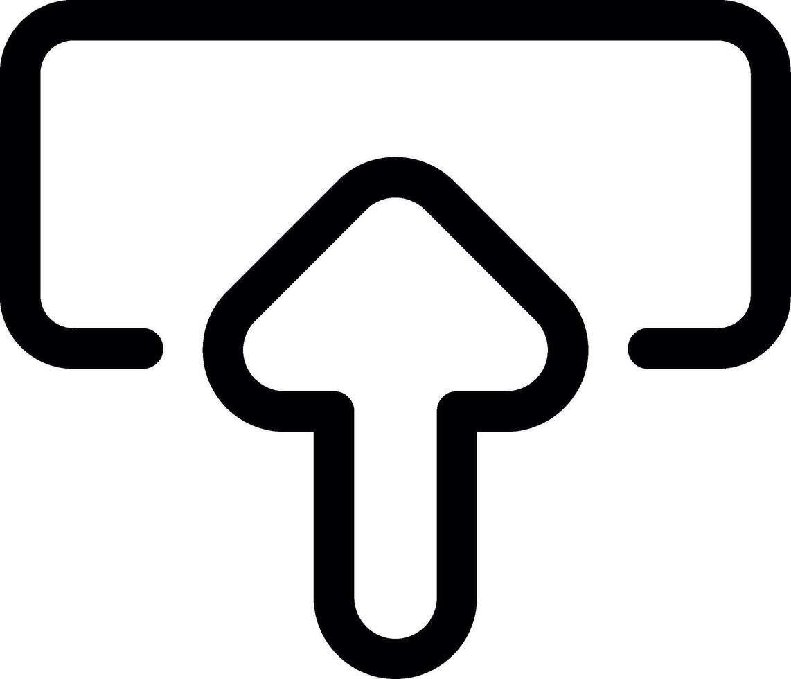 Upload Line Icon vector