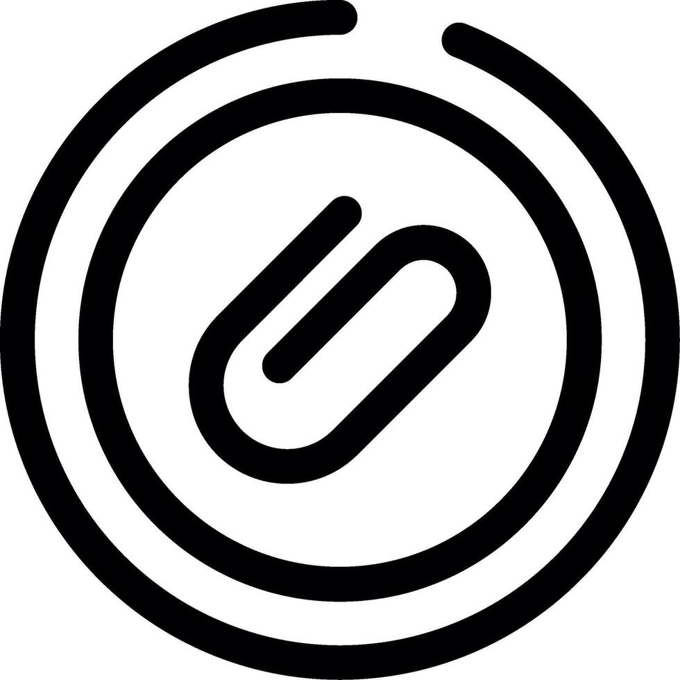 Attachment Line Icon vector
