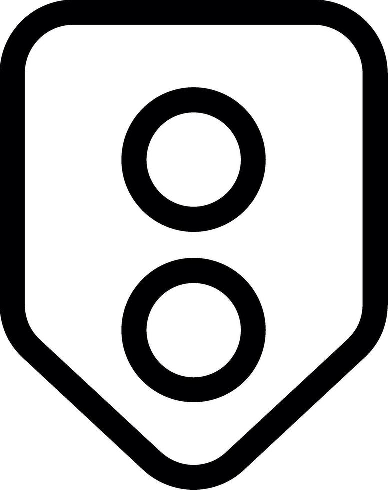 Mark Line Icon vector
