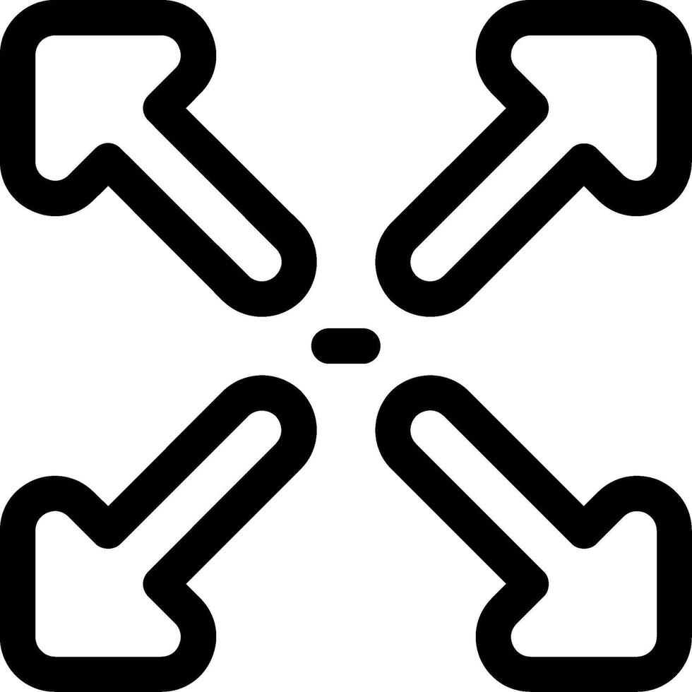 Maximize Line Icon vector