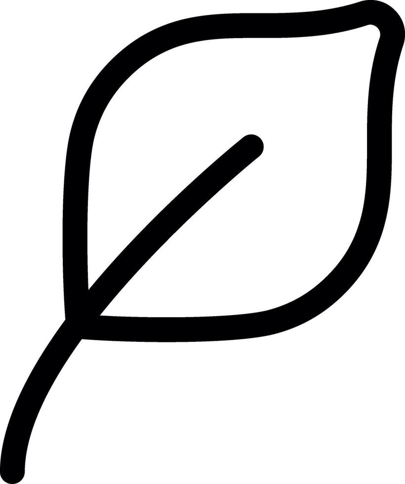 Leaf Line Icon vector