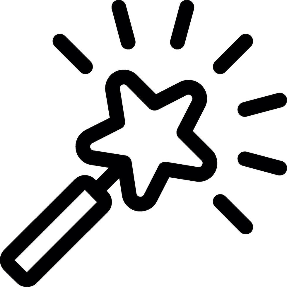 Magic Line Icon vector