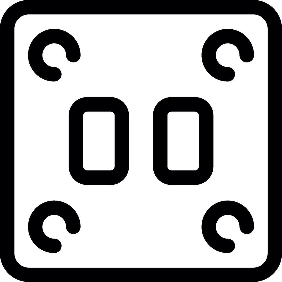 Socket Line Icon vector