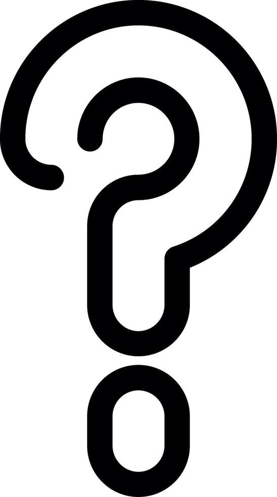 Question Line Icon vector
