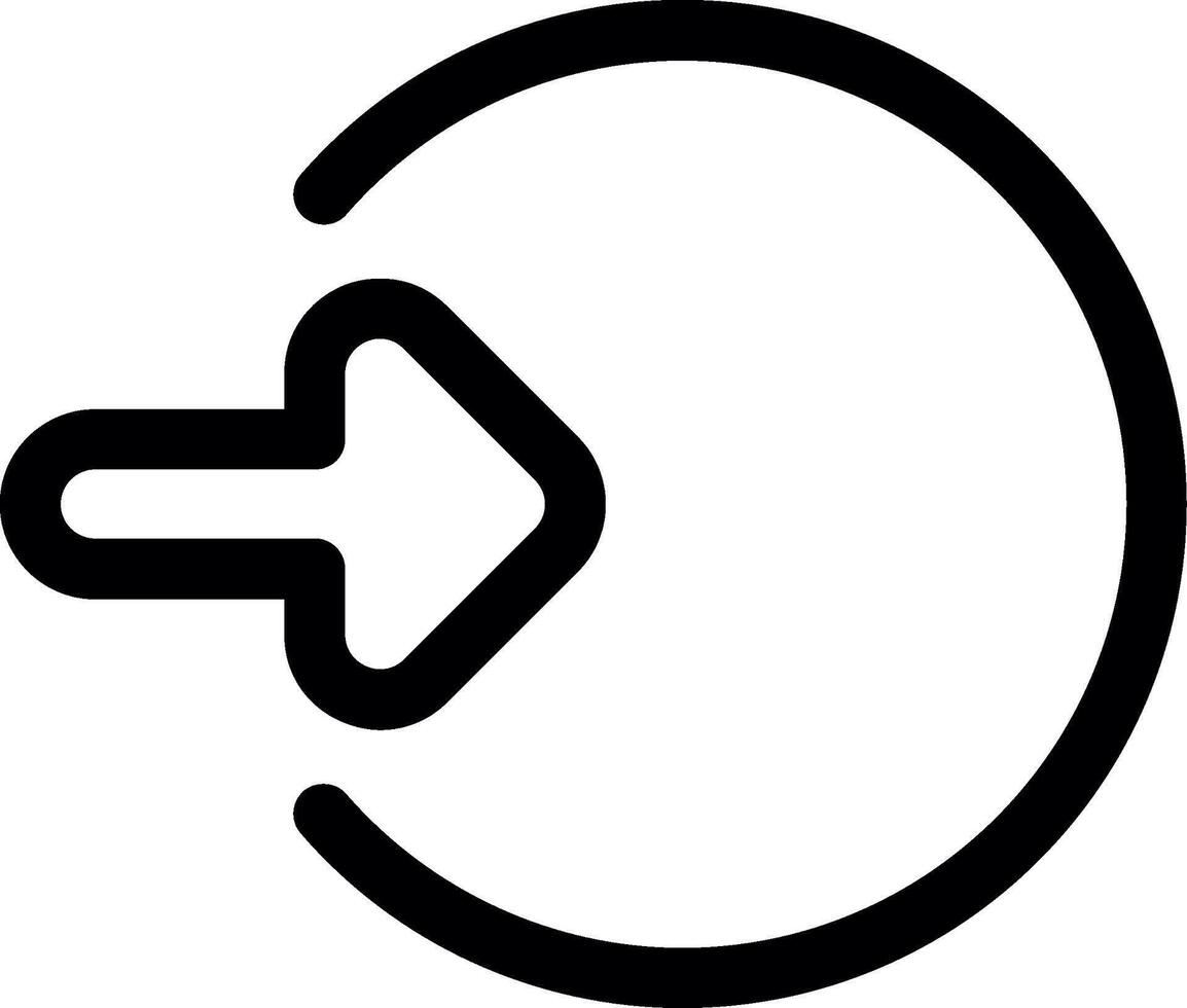 Log In Line Icon vector