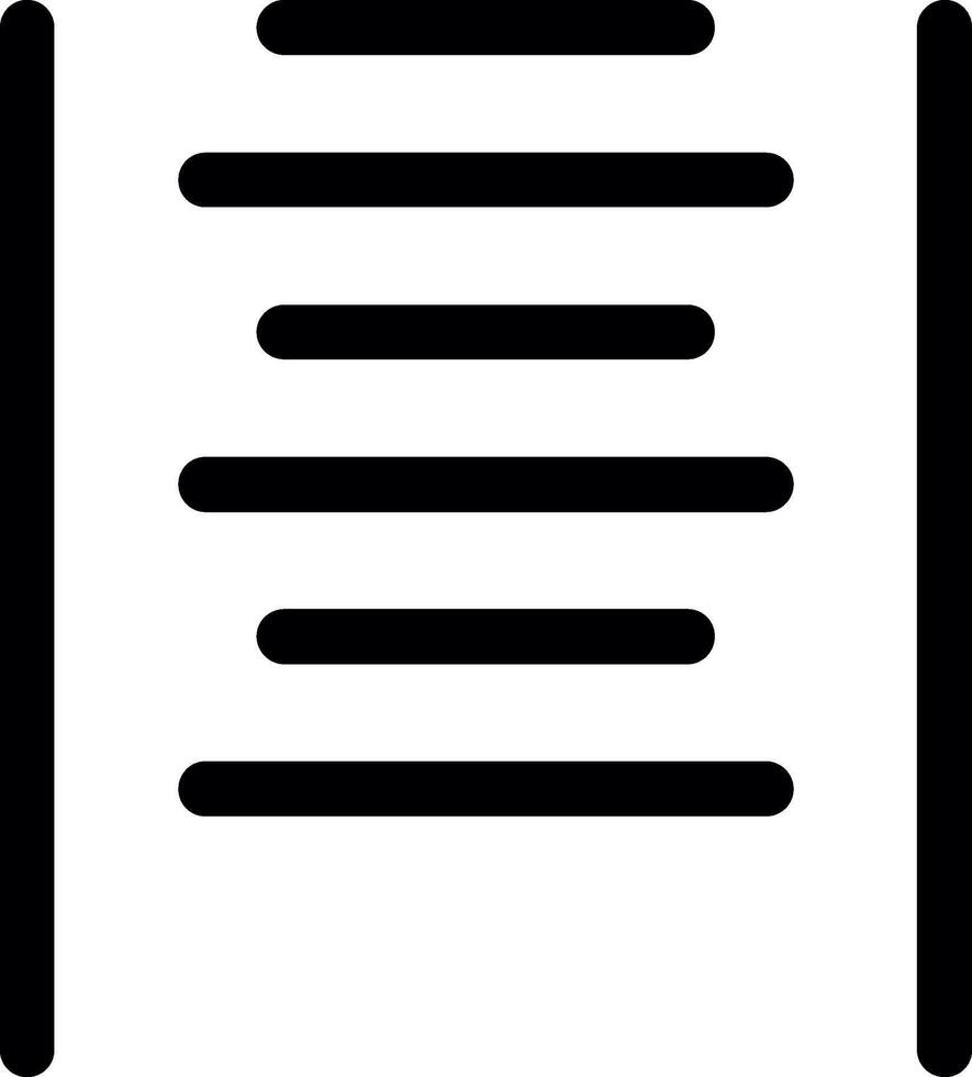 Top Align Line Icon vector