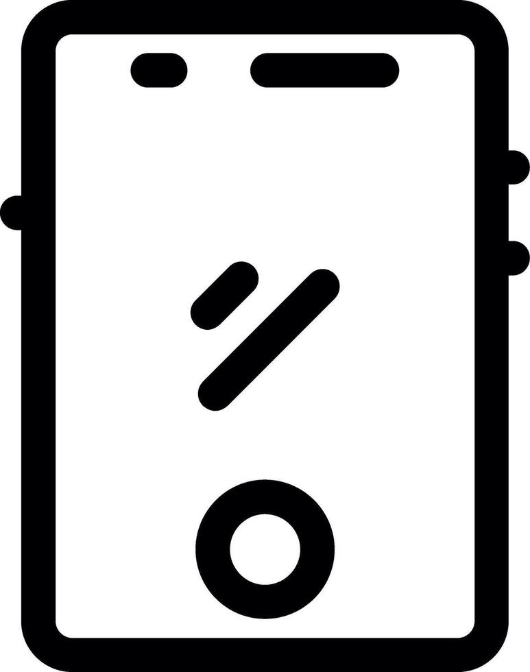 Smartphone Line Icon vector