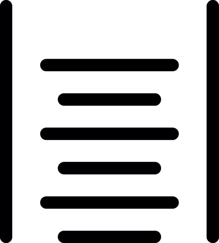 Bottom Align Line Icon vector