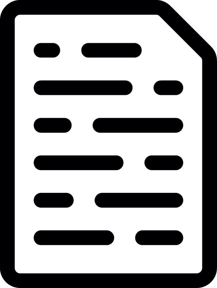 Paper Line Icon vector