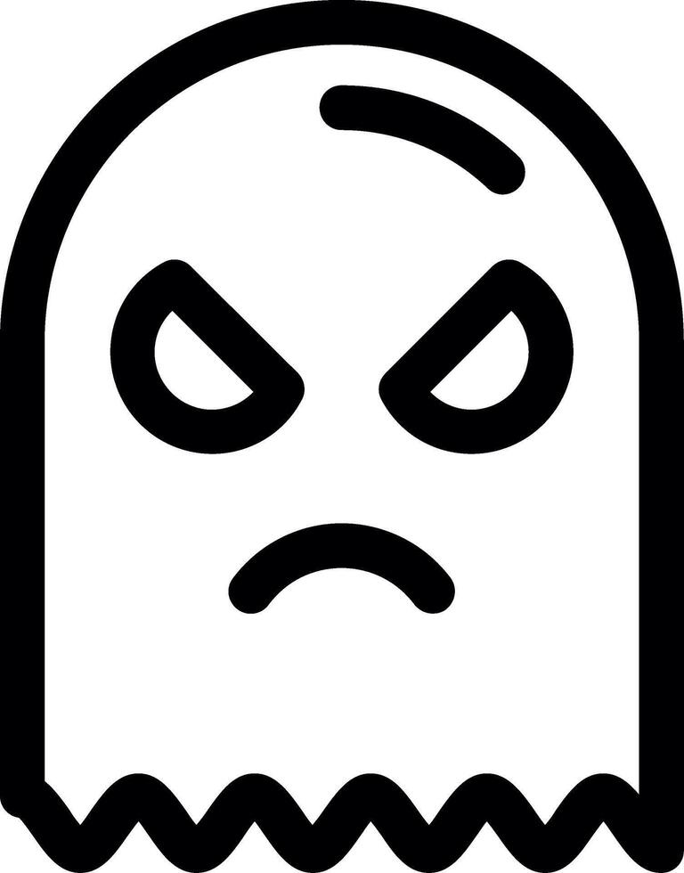 Ghost Line Icon vector