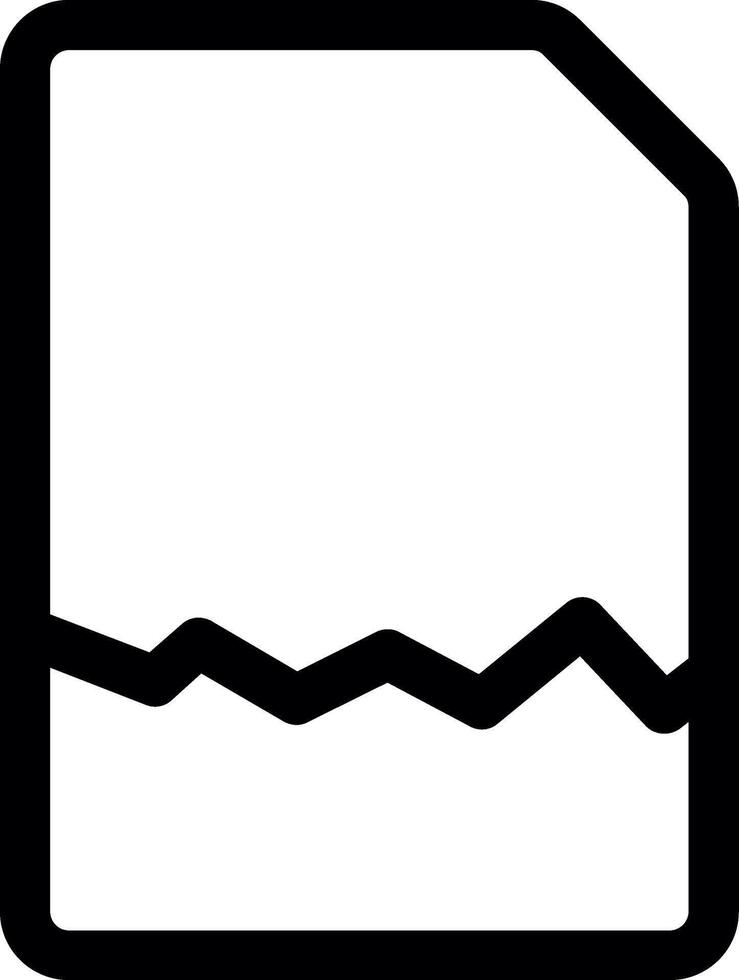 Error Line Icon vector