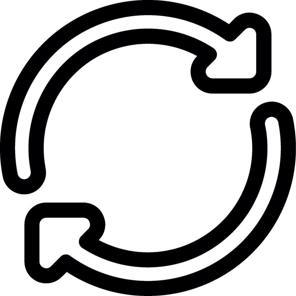 Refresh Line Icon vector