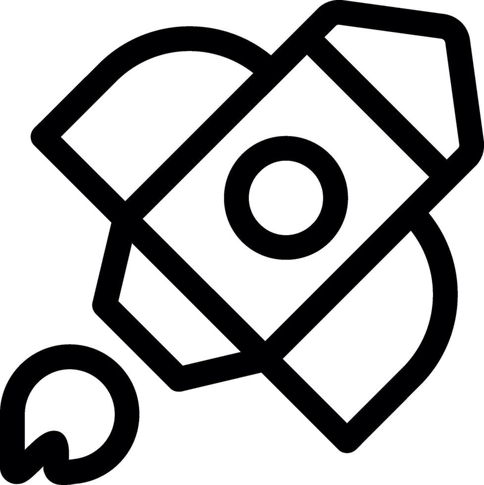Rocket Line Icon vector