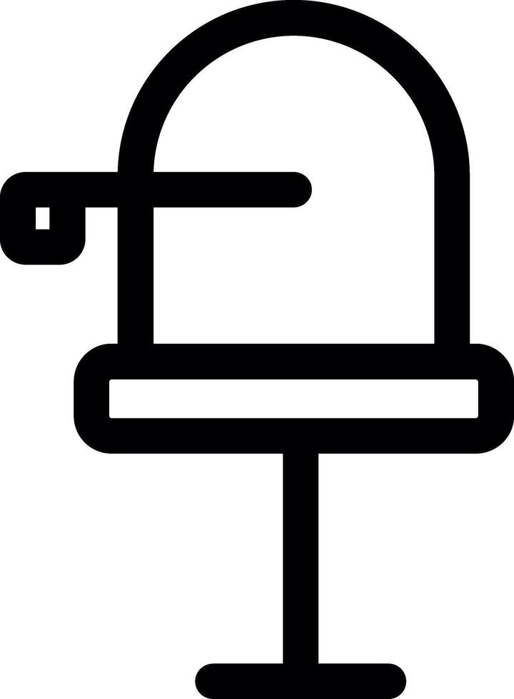 Postbox Line Icon vector