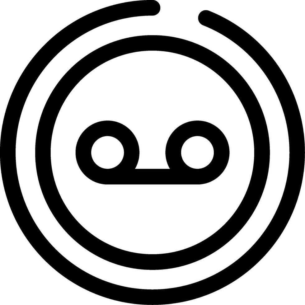 Voice Message Line Icon vector