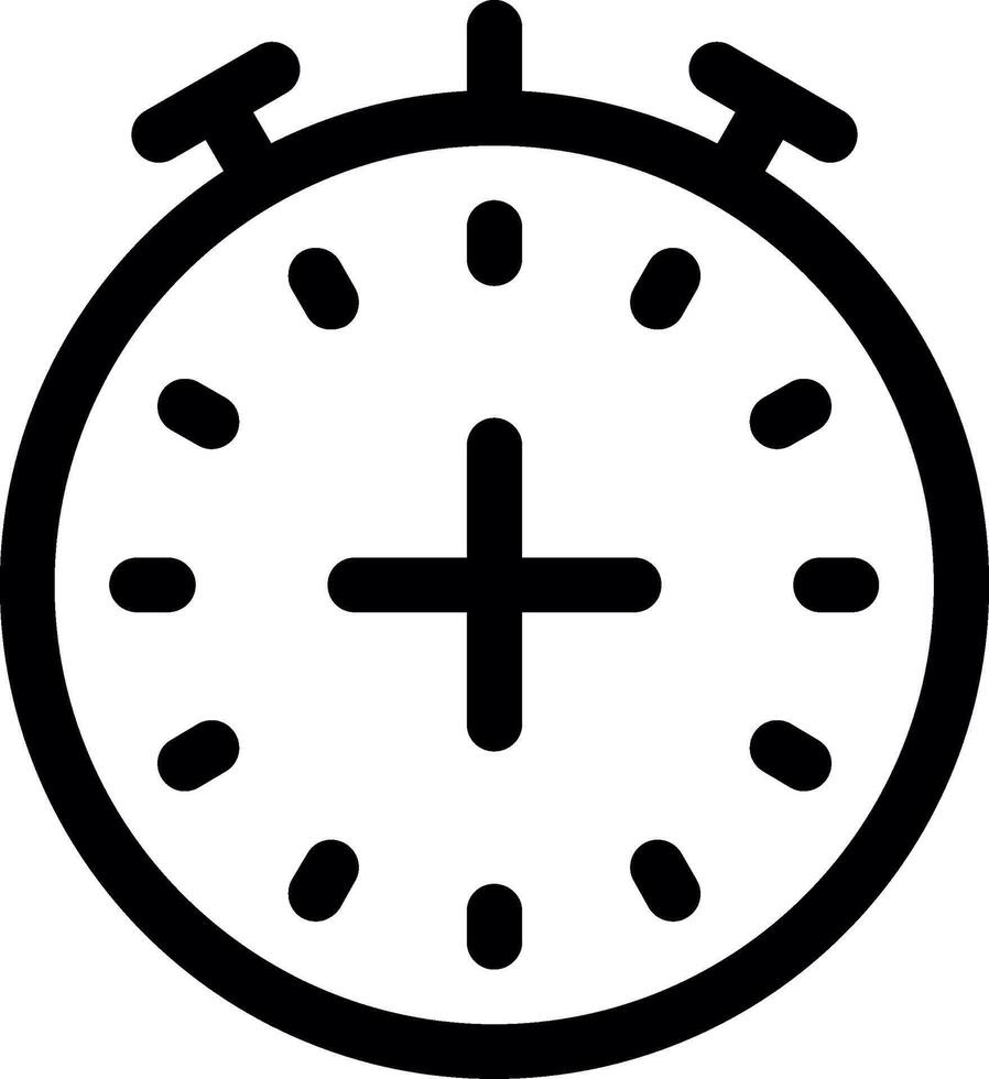 Alarm Clock Line Icon vector