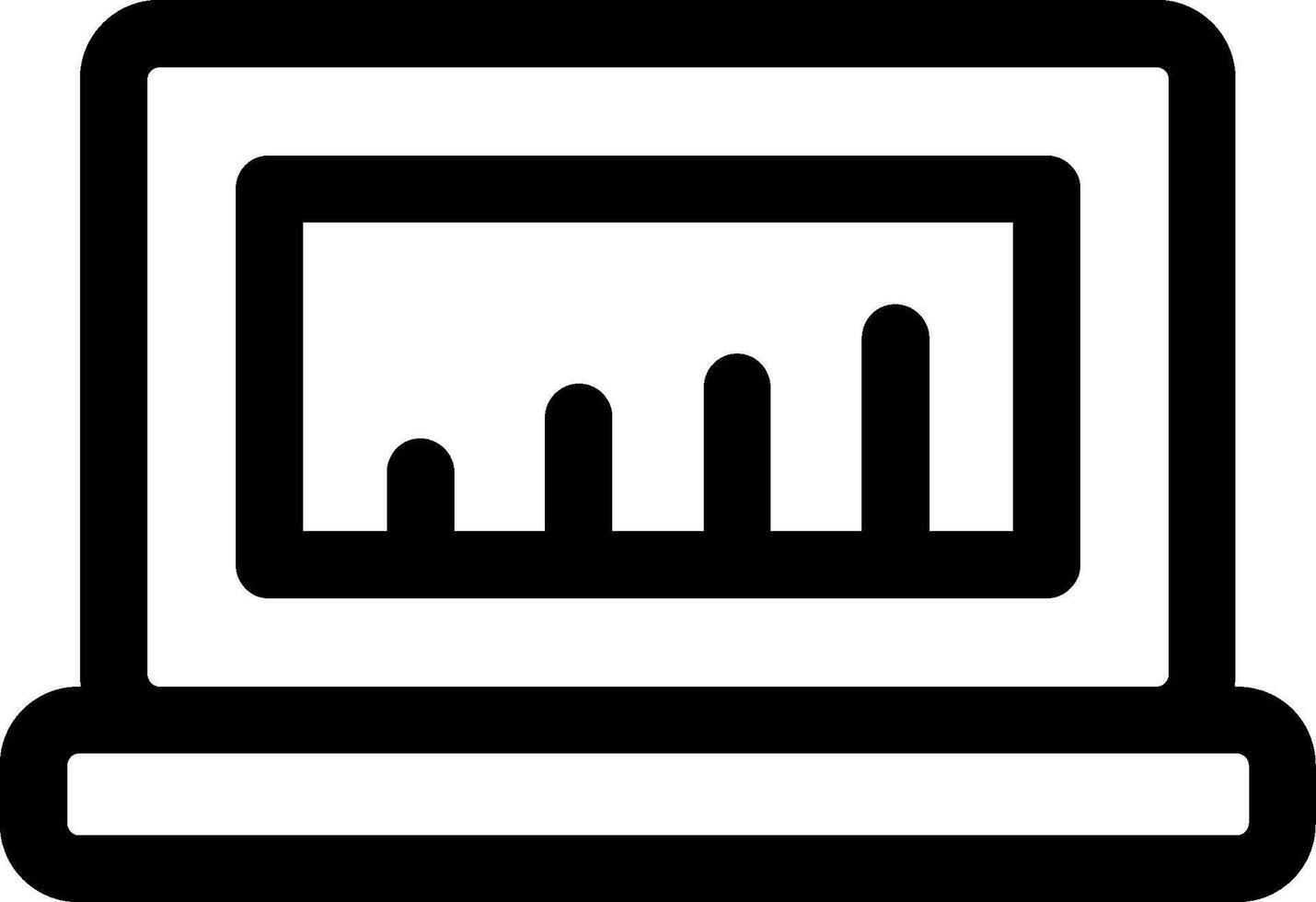 Data Analytics Line Icon vector