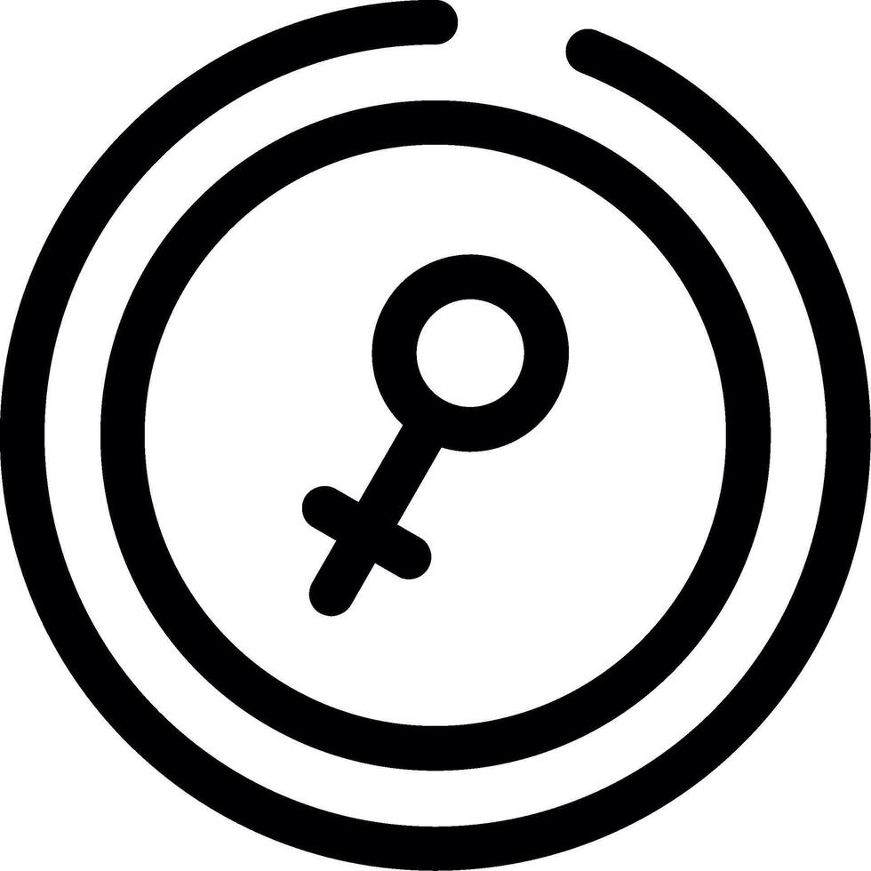 Female Line Icon vector