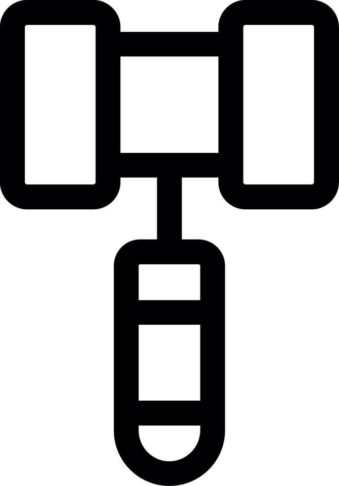 Hammer Line Icon vector