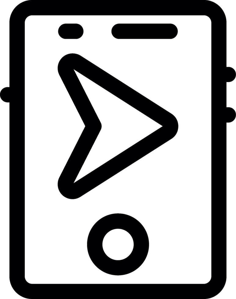 Navigation Line Icon vector