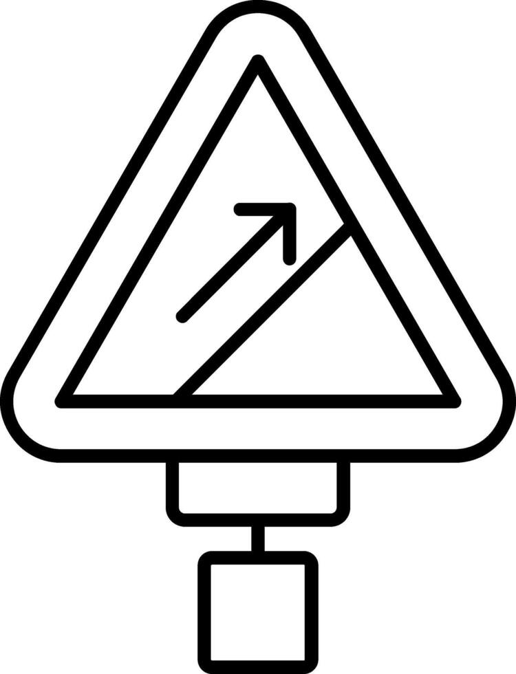 Hill Line Icon vector
