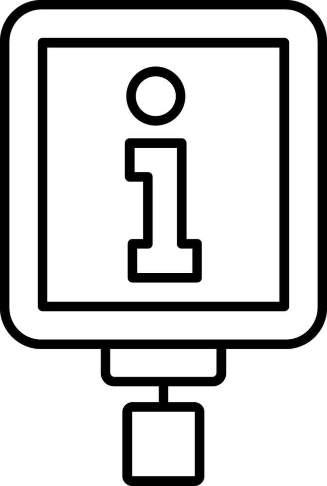 Visitor Information Line Icon vector