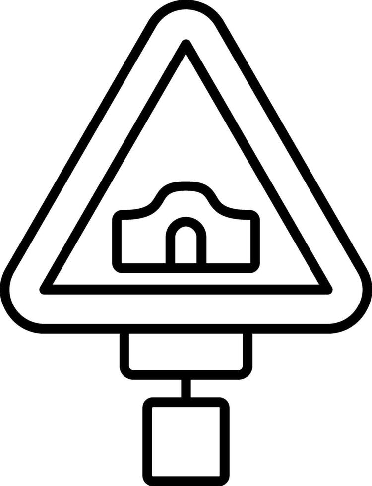 Bridge Line Icon vector