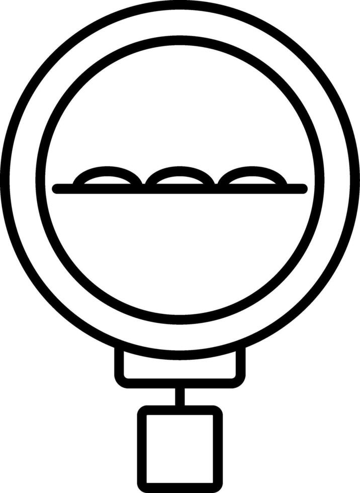 Speed Bump Line Icon vector