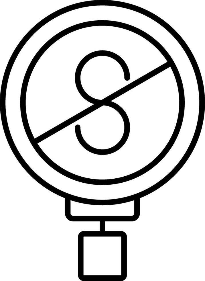 No Standing Line Icon vector