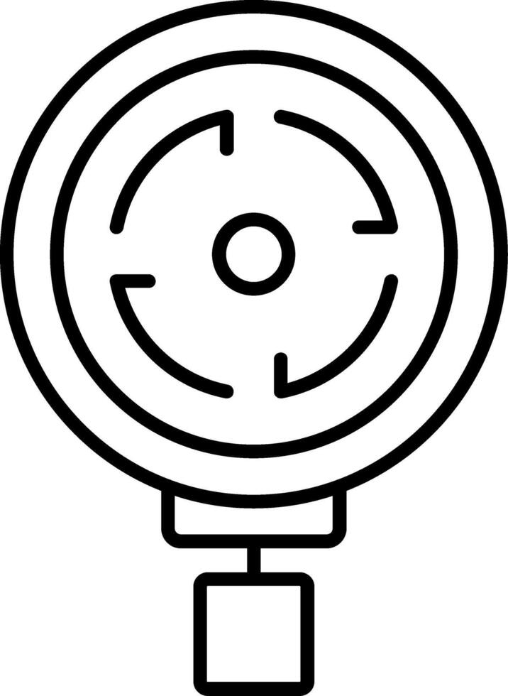 Roundabout Line Icon vector