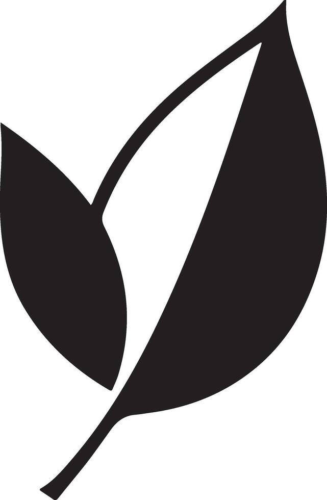Leaf Shape Images, black color silhouette vector