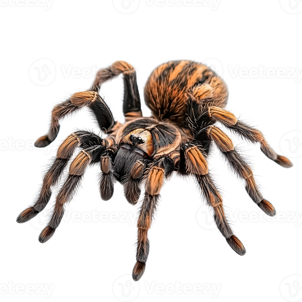 Tarantula spider on a transparent background png