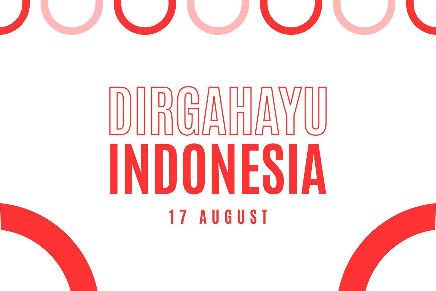 Indonesia Independence Day Background Design vector