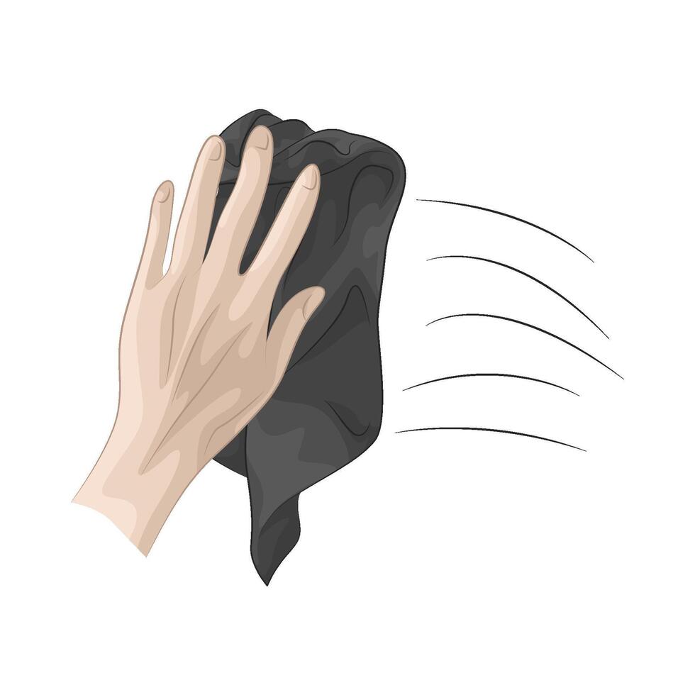 Illustration of wipe vector
