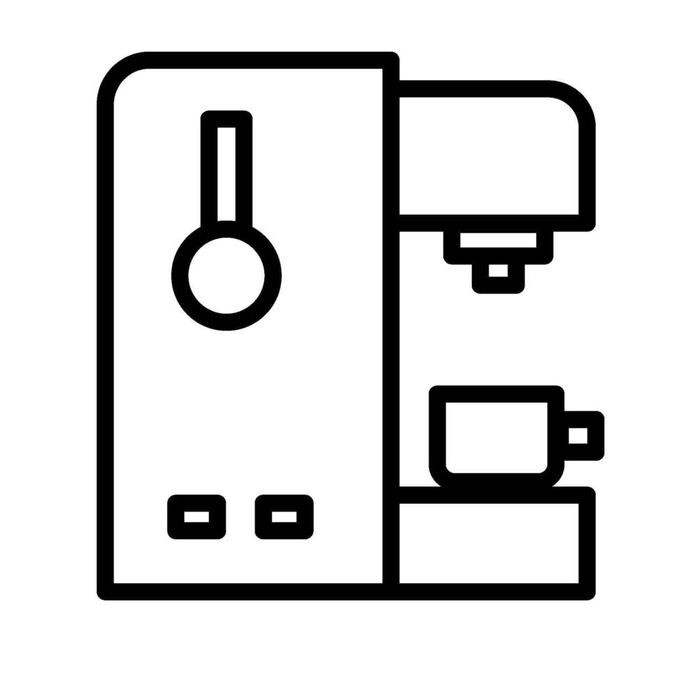 Modern Coffee Vending Machine Icon vector