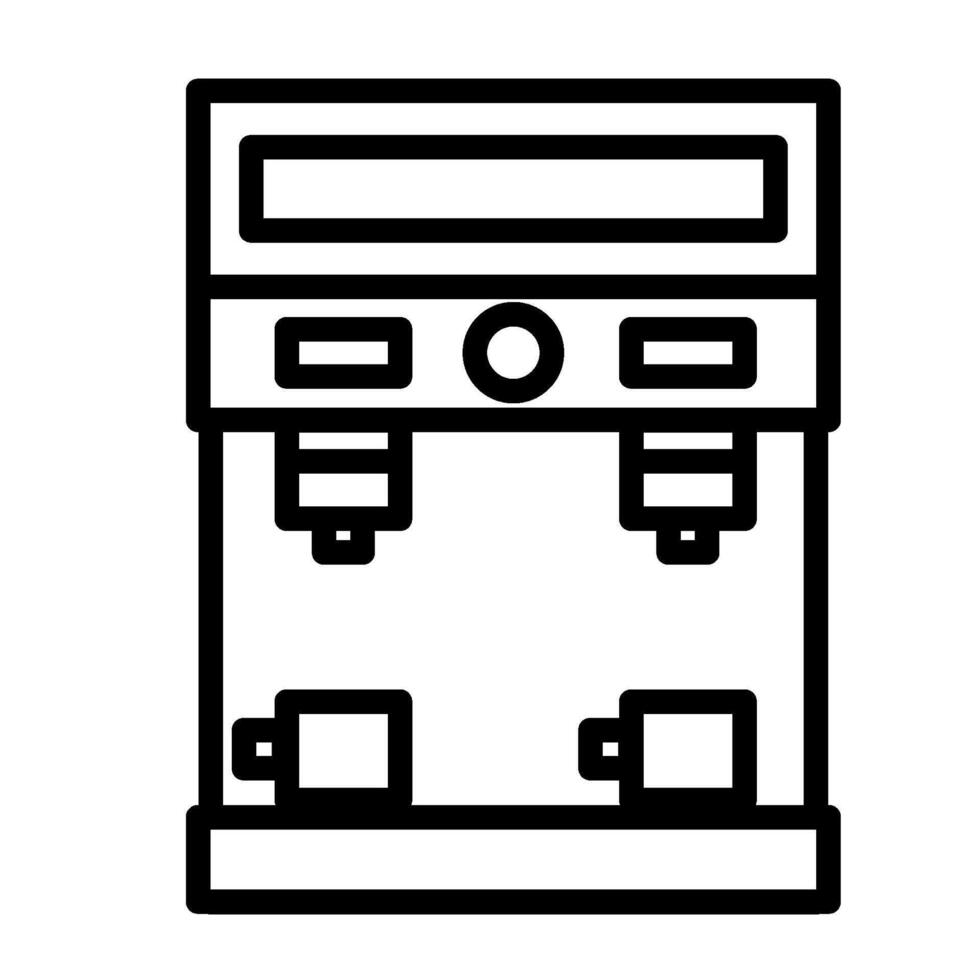 Modern Coffee Vending Machine Icon vector