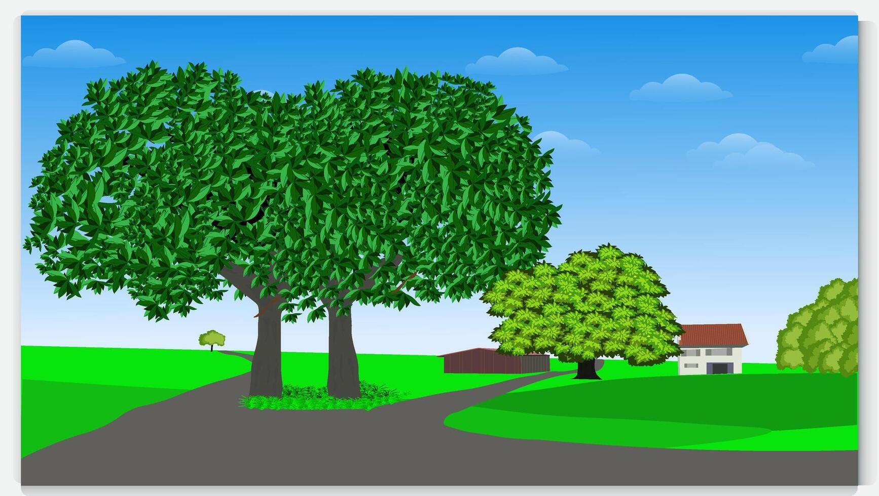 nature landscape background. vector