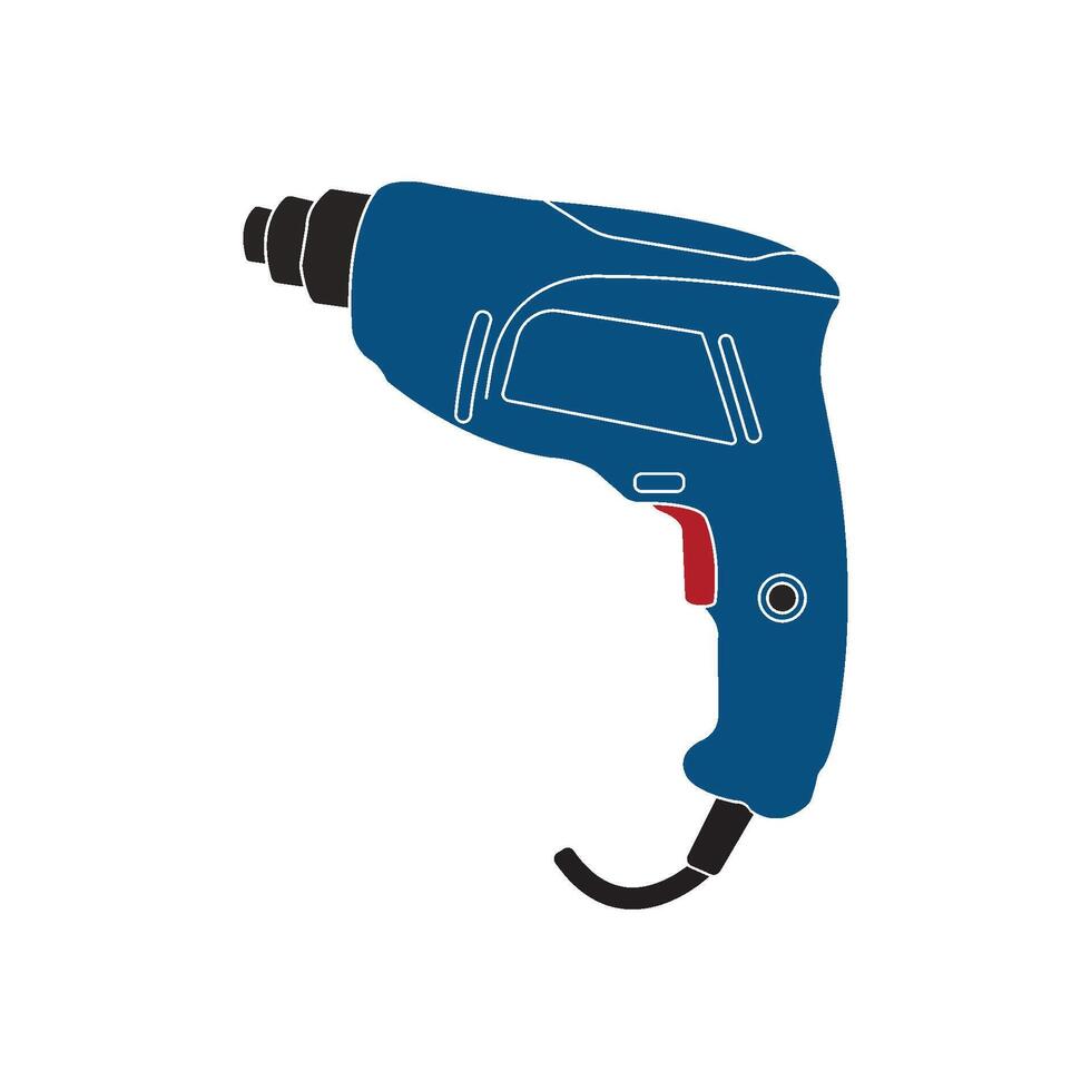 Drilling machine icon design vector