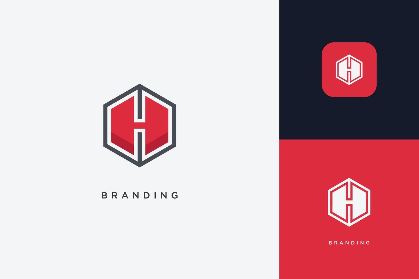 H Letter Trademark Brand Logo vector